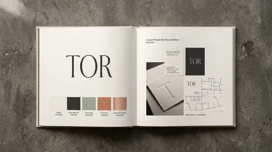 Brand book: página principal de la identidad.